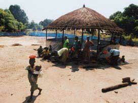 feeding center in Africa
